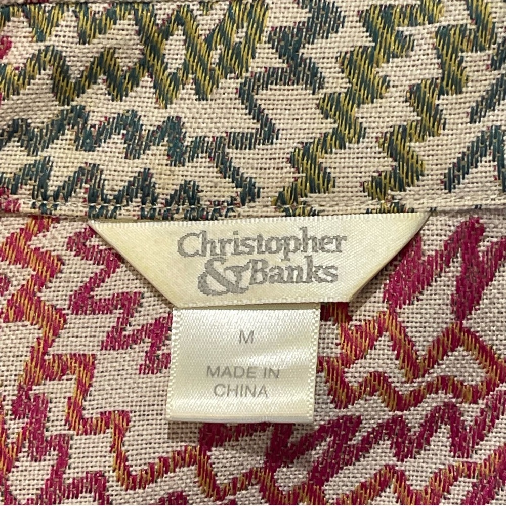 CHRISTOPHER & BANKS WOMENS SIZE M ZIP UP JACKET - Picture 2 of 5